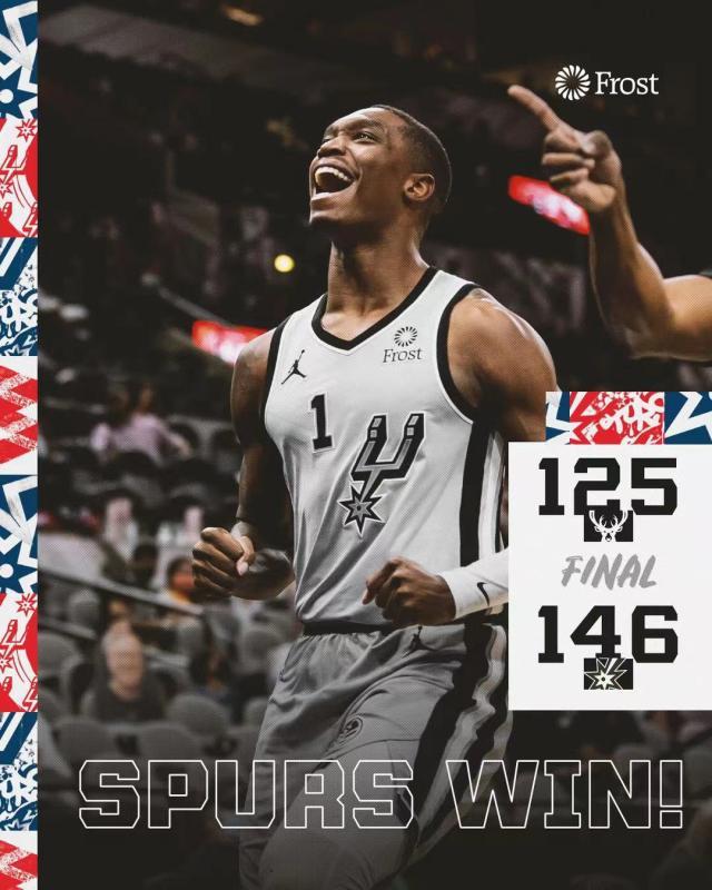 直播吧-【现场】帕克现场督战 马刺打出赛季最佳比赛